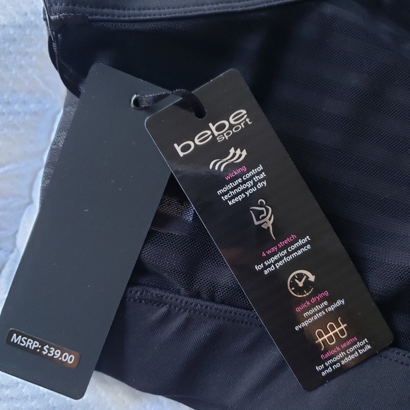 BRAND NEW BEBE SPORT BRA REMOVABLE PADS SIZE L - Picture 3 of 5